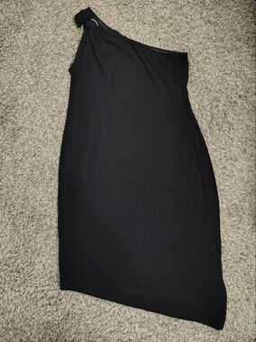 Calvin Klein Black Off-Shoulder Bodycon Dress